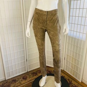 ESCADA, Womens Tan Suede Pants, 40.